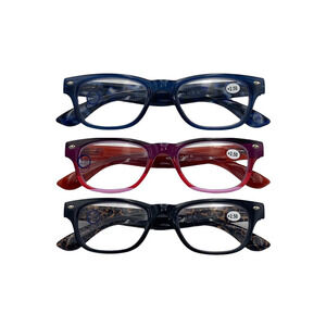 Hummingbird 3-pack Set Basel Blue Light Reading Glasses Multi